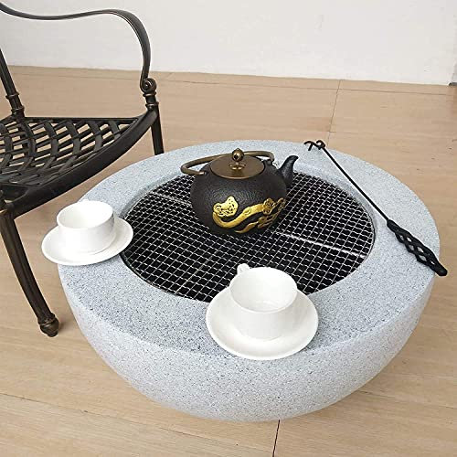 Braciere da esterno – braciere in ossido di magnesio per riscaldamento da giardino e barbecue, perfetto braciere da patio e stufa all'aperto per riunioni accoglienti