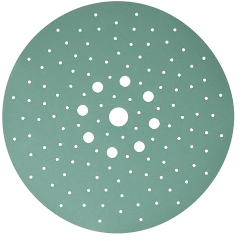 Serious Grit - 225mm 9-Hole 180 Grit Drywall Sanding Discs - Fits Festool Planex LHS 225 Sanders - Heavy-Duty Hook & Loop Film Abrasives - Dust-Free Multi-Hole Drywall Sander Sandpaper - 25 Pack