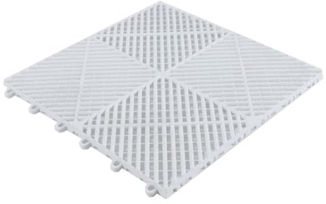 Almohadilla Antirrobo for Ventanas con Bridas, Placas De Suelo Empotrado, Drenante, Rejilla De Plástico Antideslizante para Balcones Escaleras Valla Jaula, Interior Y Exterior(White,8 PCS)
