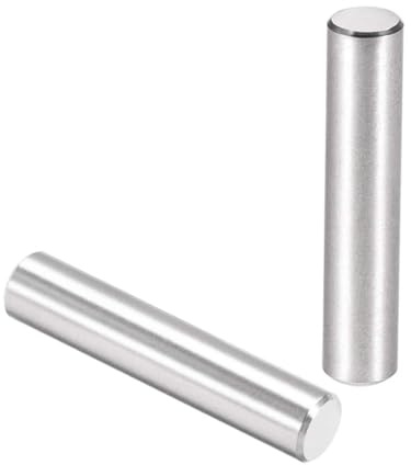 ROWORKX 6mm x 80mm Dowel Pins, Non-Threaded Shelf Support Pegs, 25pcs