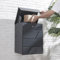 [en.casa] Cassetta Postale a Muro per Pacchi Cassetta della Posta in Acciaio con Chiavi Box per Pacchetti 58 x 44 x 35 cm - Antracite