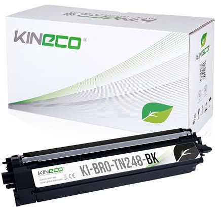 Kineco TN248BK Tonerkartusche kompatibel für Brother DCP-L3560CDW MFC-L3760CDW HL-L3240CDW HL-L3220CW MFC-L3740CDW DCP-L3520CDWE, TN248-BK Schwarz