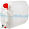 Contenitore per Travaso Liquidi - Tanica Travasatore Liquidi, 25L, Orizzontale, con Rubinetto in Metallo, in Polietilene, Ingresso M16, Uscita Ø 8,5mm