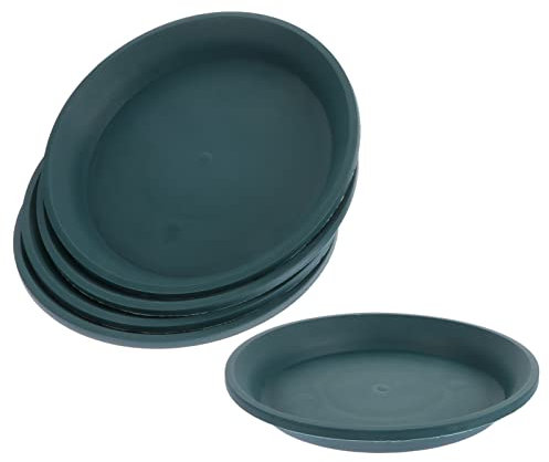 FUNOMOCYA Lot De 5 Plateaux en Plastique pour Pots De Fleurs Bacs À Eau pour Plantes Bonsaï