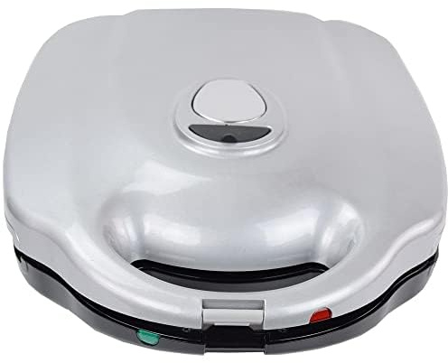 Syntrox Kontaktgrill Kombigerät mit Wechselplatten, 2000 Watt Leistung, Edelstahl, Silbernes Design, Antihaftbeschichtet, einfache Reinigung, Küchenmaschine