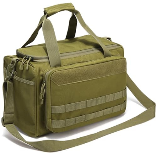Borsone Tattico Può Ospitare 4 Pistole,Borsa Per Pistola Con 6 Scomparti Per Caricatori, Borsa Porta Armi Poligono Con Tasche Extra Per Munizioni Ed Elementi Essenziali Militare Accessori B