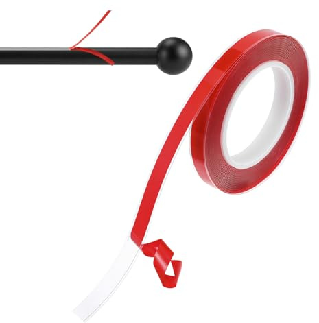 14.7ft Curtain Glide Tape Clear Smooth Curtains Rod Glide Tapes Rods Ring Spacers, Scrolling and Silent Curtains Slide Tape for Curtain Rings Drapery Ring Slide Tapes