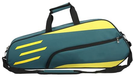 Badminton Racket Bag, 3 Racket Tennis Carrying Bag, Waterproof Shoulder Sports Bags with Sturdy Thick Nylon Lining, Racquetball Bags for Men Women, Organizing Rackets Cover with Lightweight Design