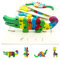 FIBOGOUP Holzpuzzle für Kleinkinder von 1 2 3 Jahren,Montessori-Spielzeug für Kind,lernendes pädagogisches Holztier-Puzzlespielzeug,Geschenk für 1 2 3 jährige Jungen und Mädchen - 4er-Pack