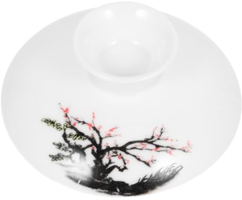Amosfun Tapa de Cerámica para Taza de Té Retro 7,8 Cm Resistente para Teteras y Tazas de Cerámica Uso Doméstico Repuesto Práctico