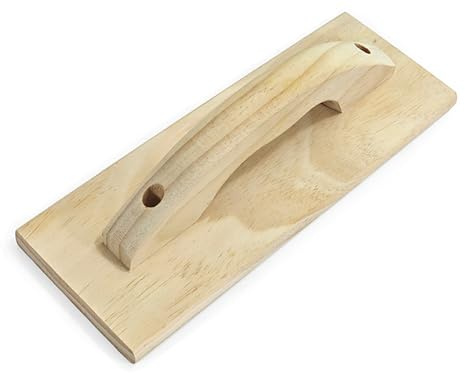 Cazzuola da parete piatta per finitura in gesso con manico antiscivolo intonaco in legno per cartongesso galleggiante