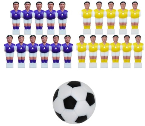 EN bordsfotboll spelset kreativa dockfigurer tillbehör | Hartsreservdel för bordsfotboll små reservdelar för bordsfotboll fans barn vuxna pojkar vänner