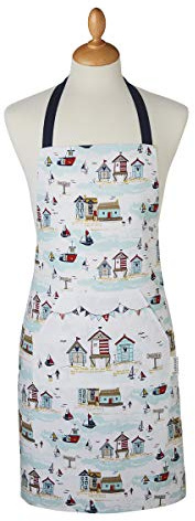 Cooksmart British Designed Kitchen Aprons For Women | 100% Cotton Kitchen Apron With Pockets | Modern Designed Cooking Aprons For Women Types Of Kitchens