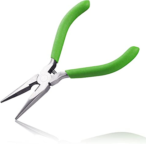 LEONTOOL Lange feine Spitzzange mit Schneider, Zähnen, Kettenzange für Schmuckherstellung und Reparatur