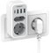 TESSAN Ladron Enchufes USB con 1 Puerto Tipo C, Enchufe Multiple Charger, Cargador USB C Multiple Pared Vertical