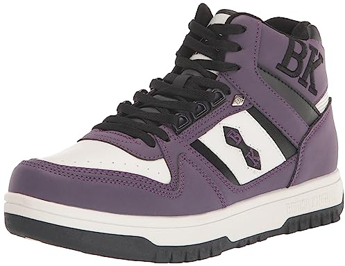 British Knights Women's Kings SL Fashion Sneaker, Purple/White/Black, 6 M US