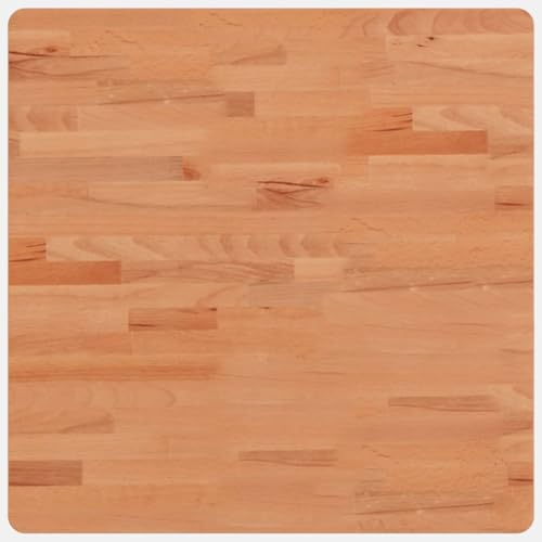 vidaXL Piano per Tavolo 60x60x2,5 cm Quadrato Legno Massello di Faggio