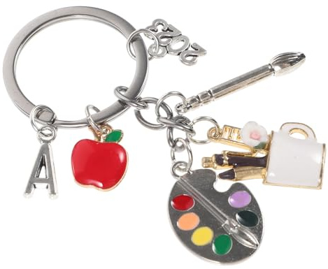 FRCOLOR Paintbrush Barrel for Graduation Keychain Unique Key Ring Bag Pendant Creative Handmade for Graduation Season
