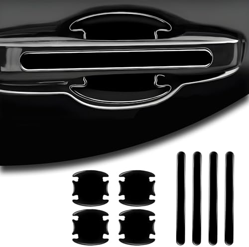 R-timer 8 Stück Auto Türgriff Schutzfolie für VW Touran 2025-2015, (Schwarz) Lackschutzfolie für Griffmulden Schutzfolien Zum Schutz vor Kratzern - Selbstklebend