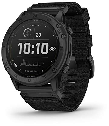 Garmin tactix Delta Solar, solarbetriebene spezialisierte Taktische Uhr, robust gebaut nach Militärstandards, Nachtsichtkompatibilität, schwarz (010-02357-10)