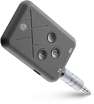 Music Sound - Bluetooth Audio Transmitter & Receiver - Transmisor y Receptor Bluetooth para Conector Aux - Negro