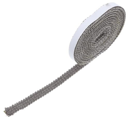 Hemobllo Cuerda De Sellado Para Chimeneas De Leña Junta Cuerda Plana Adhesiva Para Estufas Sello Para Puerta De Horno Reemplazo Para Sellado De Chimenea