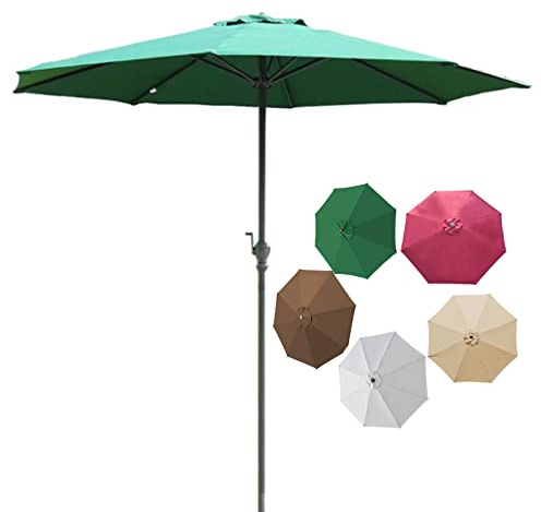 QWQZZRZK Garden parasols Sunshade Umbrella, Garden Parasol, with 8 Sturdy Ribs, Ideal for Commercial and Residential Use, Sun Protection Windproof Sunscreen Ventilation Umbrellas Outdoor parasols