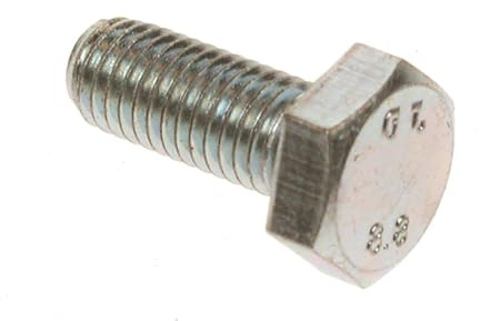 RS PRO M30 x 80mm Sechskantschraube, Stahl verzinkt, DIN 933, Packung a 2 Stück