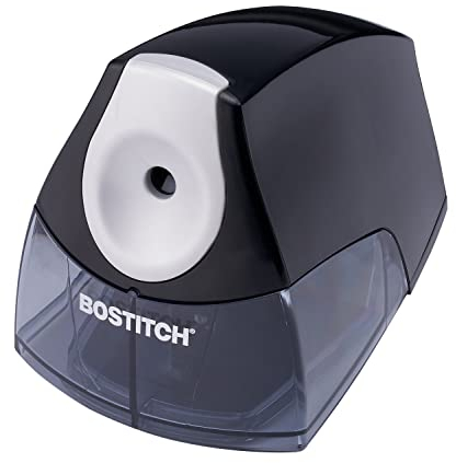Bostitch Office Personal Electric Pencil Sharpener, Powerful Stall-Free Motor, High Capacity Shavings Tray, 7yr Warranty,Black