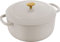 BALLARINI Bellamonte - Cacerola para asar, horno holandés, hierro fundido esmaltado, redondo, 26 cm, 5,5 L, color blanco marfil