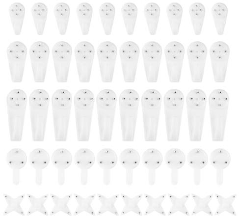 100 Pcs Non-Trace Picture Hooks, Traceless Wall Hooks, Picture Hooks For Nailing Without Drilling, Invisible Wall Hooks For Hanging Art Paintings, Picture Frames, Alarm Clocks, Mirrors, White, 5 Sizes