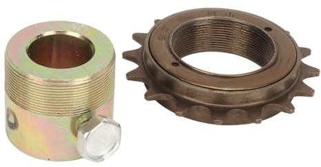 Drfeify Durable Iron Material, Easy Installation, 16T Freewheel Adapter Kit with 20mm Adapter for Electric Tricycles, Motorcycles, Karts