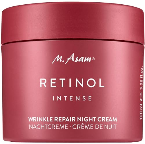 M. Asam Retinol Intense Wrinkle Repair Night Cream (100 ml) | Anti Aging Creme mit Retinol für intensive Nachtpflege, sichtbare Faltenreduktion und effektive Gesichtspflege Für Reife Haut