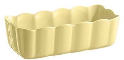 Emile Henry Moule à Cake Madeleine – Céramique Haute Résistance – Cuisson Homogène – Coloris Jaune Vanille – Fabriqué en France