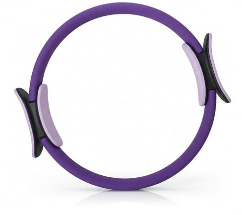 YASTA Pilates Ring 37 cm - Anello Pilates per Allenamento Resistenza Braccia, Gambe e Glutei - Cerchio Magico con Impugnature Ergonomiche Doppie per Yoga, Fitness e Home Gym - Leggero e Portatile