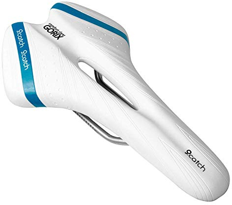 GORIX Fahrradsattel, komfortabel, mit Schiene, MTB, Rennrad, für Damen und Herren (A6-1)
