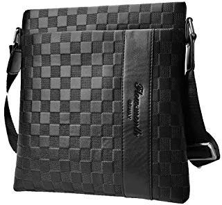 Flow.month Sac à bandoulière en Cuir pour Homme d'affaires Casual Ipad Casual Crossbody Bag Classic Bag Tote Bag, bandoulière réglable, adapté aux Voyages/au Quotidien/au Bureau