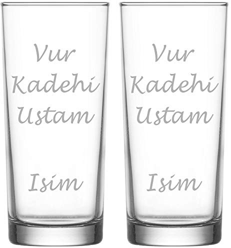 Raki Gläser mit Gravur Glas Raki Bardagi Bardak Rakigläser mit Name Isim isimli Arkadas Hediyesi