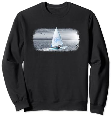 Optimist Dinghy Segelboot Liebhaber Laser Opti Segeln Sweatshirt