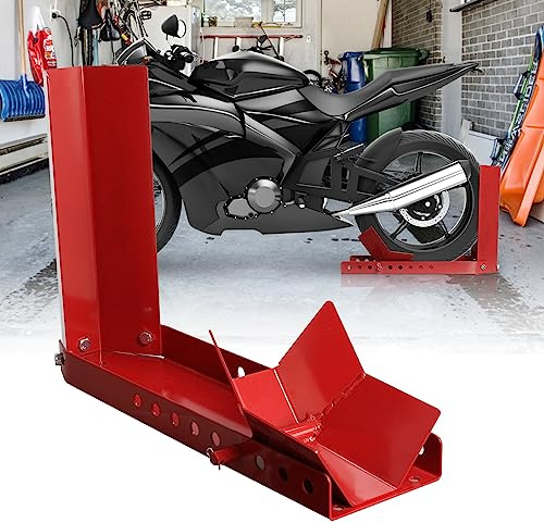 Peviasot Motorradwippe 1 Stück, Motorradständer Anhänger Vorderradklemme Motorrad Ständer, Motorradklemme Radhalterung Wippe, für 8-24 Zoll Reifen Verladehilfe Transportständer Radwippe