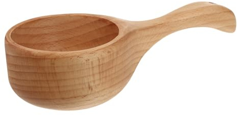 GLEAVI 1pc Multipurpose Wooden Scoop Wooden Spoon Kitchen Water Ladle Water Scooper Bath Bath Spoon