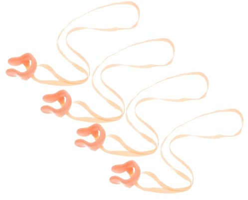 GRIRIW 4 Pezzi Clip Nasale per Uomo Clip Nasale per Nuoto Tappi Nasali per Nuoto Adulti con Cinturino Copri Nuotatori