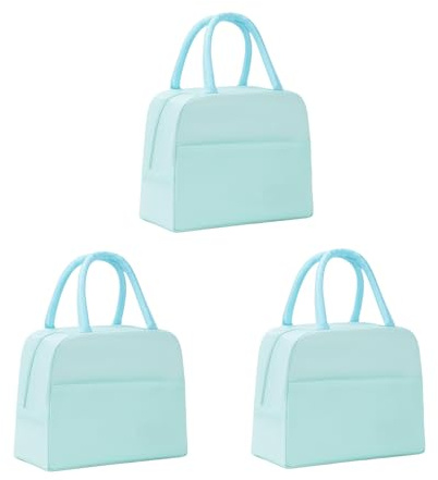 Lot de 3 sacs isothermes pour déjeuner, fonction maintien au chaud/froid pour boîte à déjeuner, portable, sac à déjeuner, isotherme, pour la plage, le travail, les voyages, 22,5 x 11,5 x 18,5 cm (B)
