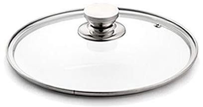 Pannlock Byte av pannlock Transparent glaskastrulllock för att passa alla sås- och stekersättningslock (20 cm)