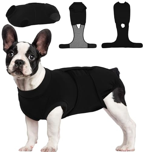 Kuoser Hundebody Nach Op Rüde Hündin Anti-Leck Vollständiger Wundschutz, M | Atmungsaktiv OP Body Hund Schutzanzug nach Kastration, Body für Hunde Anti-Leck Wundschutz, Alternative zum Halskragen
