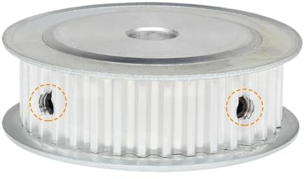JIEYUZYUO Riemenscheibe T5–32T Bohrung 8/10/12/14/15/19/20/22/25 Mm Alu-Riemenscheibe, Af-Form, Zahnteilung 5 Mm, Für T5-Gummiriemen, Breite 10/15 Mm/1Pc_11 Mm/19 Mm