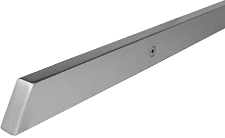INOXLM Rampe escalier rectangulaire en Acier Inox AISI 304 40x20mm, Main Courante Pour Escalier Finition Satinée Made in Italy, Garde corps escalier pour Intérieur et Extérieur (Gris 200 cm)