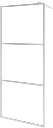 vidaXL Duschvägg med klart ESG-glas 80x195 cm