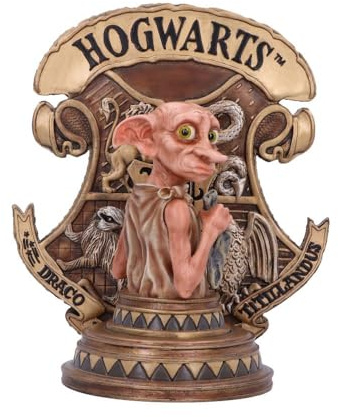 Nemesis Now Offiziell lizenzierte Harry Potter Dobby Buchstütze, goldfarben, 20 cm