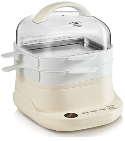 Electric Food Steamer, Household Small Mini Multifunctional Electric Cooker for Students, 6 Cooking Modes, Rice Noodle Maker - Drawer Type